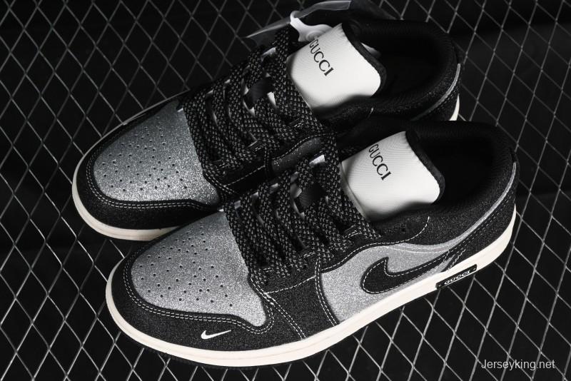 Nike Air Jordan 1 Low Retro Basketball Shoes Custom Starry Sky Design - SJ9950-012