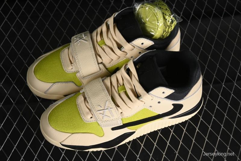 Nike Travis Scott x Jordan Cut The Check AJ1 Hook and Loop Fashion Basketball Shoes - FZ8117-102
