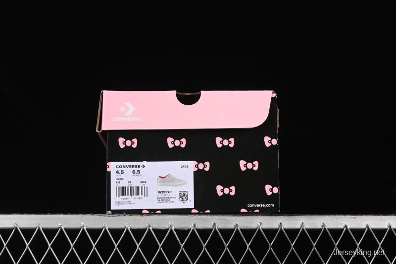Converse One Star x Hello Kitty Low Top Casual Sneakers with Crystal Outsole and Replaceable Laces - 162937C