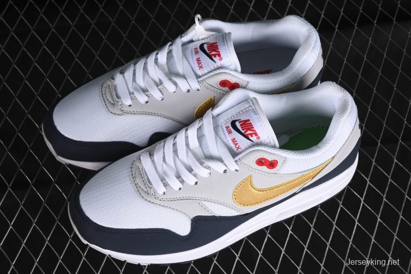 Nike Air Max 1 Retro Running Shoes with Half-Sole Air Cushion - HM9604-400