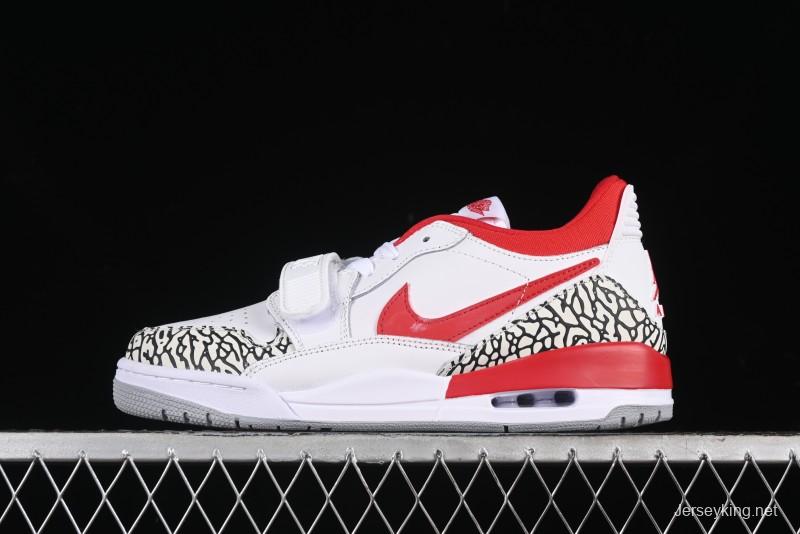Nike Air Jordan Legacy 312 Low Sneakers with Velcro Strap and Triple Design - FQ7827-106