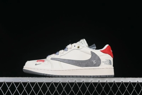 Nike Travis Scott x Fragment Design x Air Jordan 1 Low OG SP AJ1 Low Top Casual Sneakers - FC1688-212