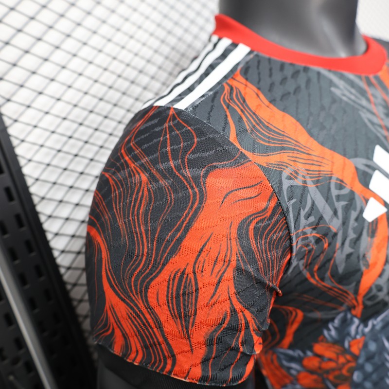 Player Version 25/26 Real Madrid Black with Dragon Design Jersey