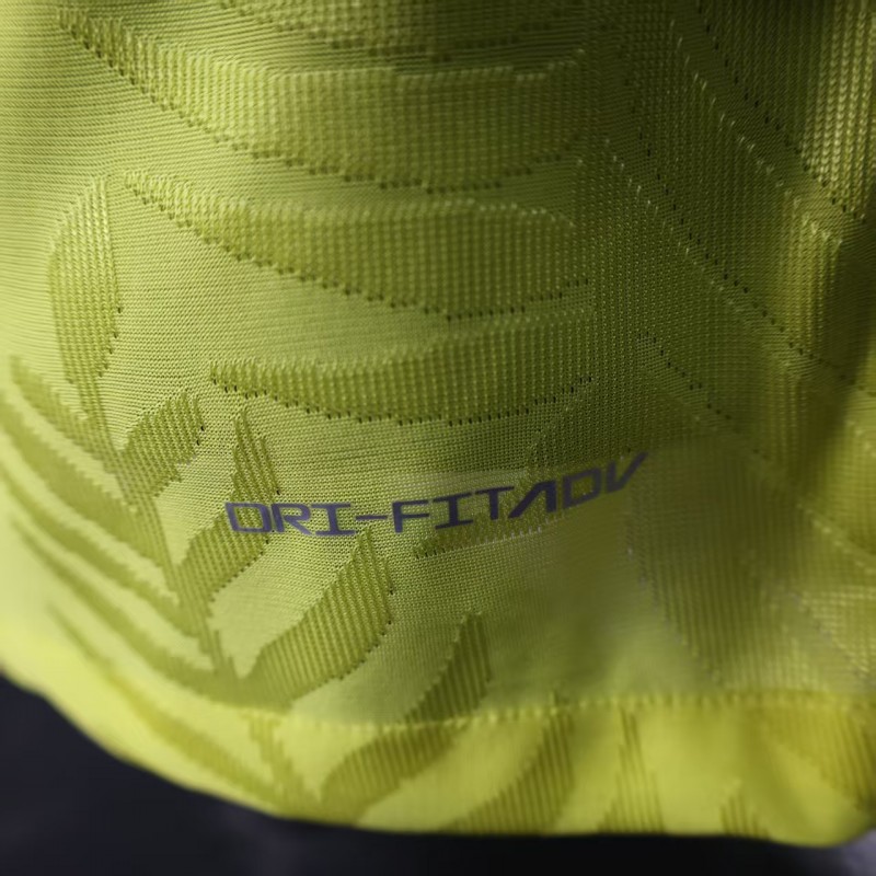 Player Version 2025 Brazil Yellow with Green Animal Pattern Jersey