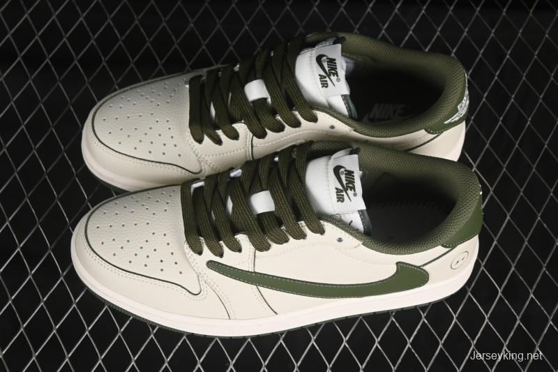 Nike Travis Scott x Fragment Design x Air Jordan 1 Low OG SP AJ1 Low-top Casual Sneakers - LK1099-063