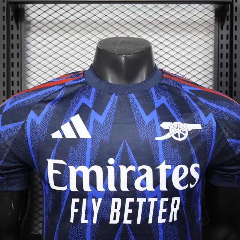 Player Version 25/26 Arsenal Third Blue with Geometric Lightning Pattern Jersey