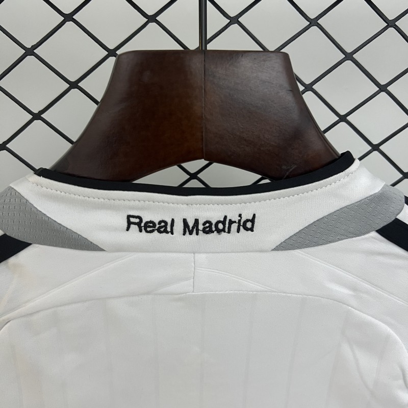 Retro 06/07 Kids Real Madrid Home Size 16-28 Jersey