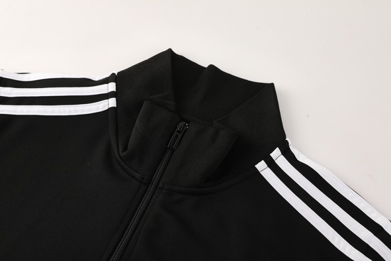 2025 Adidas Black/Grey Full Zipper Jacket +Long Pants