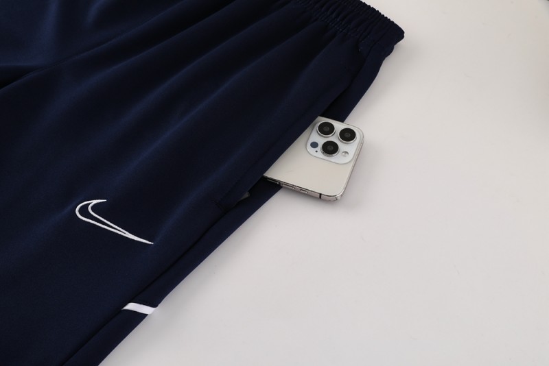 2025 Nike Blue Full Hoodie Zipper Jacket +Long Pants