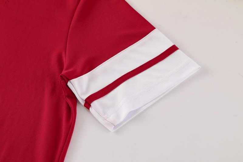 2025 Adidas Red Short Sleeve Jersey+Shorts