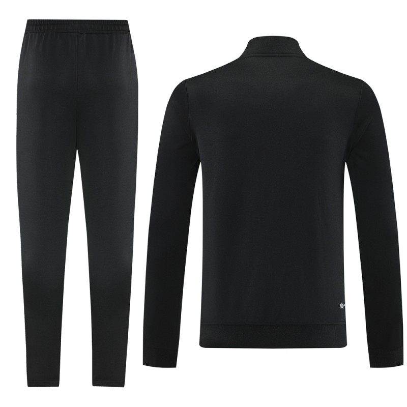 2025 Adidas Black/Grey Full Zipper Jacket +Long Pants