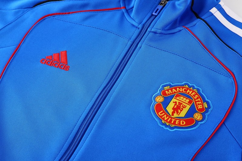 25/26 Manchester United Blue Full Zipper Jacket +Long Pants