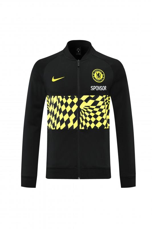 25/26 Chelsea Black/Yellow Full Zipper Jacket + Long Pants