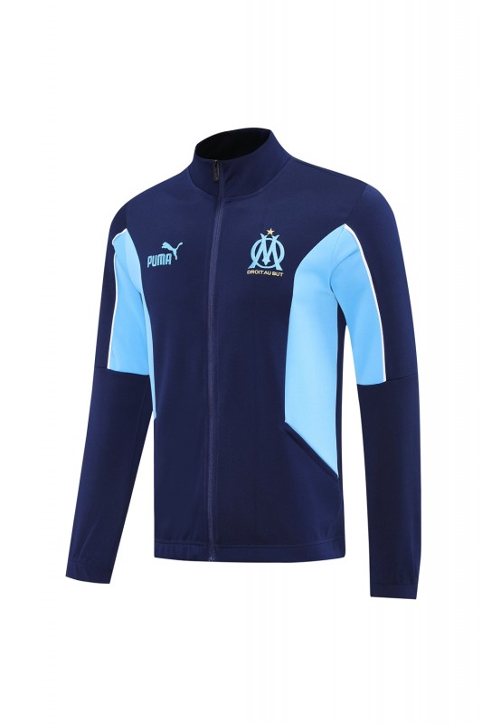 25/26 Olympique Marseille Blue/Navy Full Zipper Jacket +Long Pants