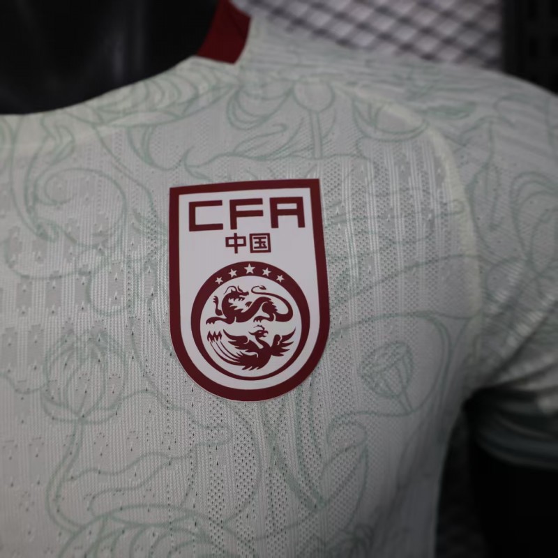 Player Version 2025 China Away WHITE  Jersey