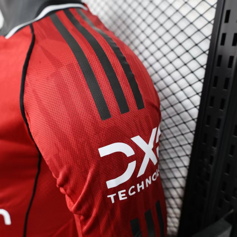 Player Version 25/26 Manchester United Long Sleeve Home Jersey