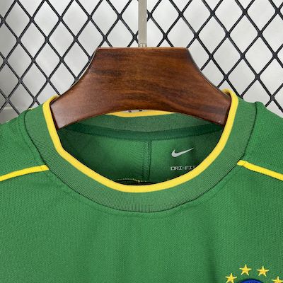 Retro 1998 Brazil Goalkeeper Green Jersey
