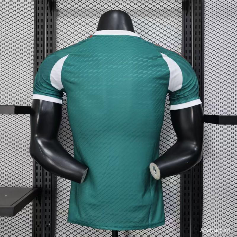layer Version 2025 Mexico Green with Aztec Serpent Pattern Jersey