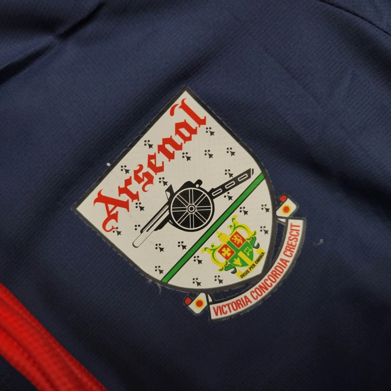 25/26 Arsenal Jacket Navy/Red Windbreaker