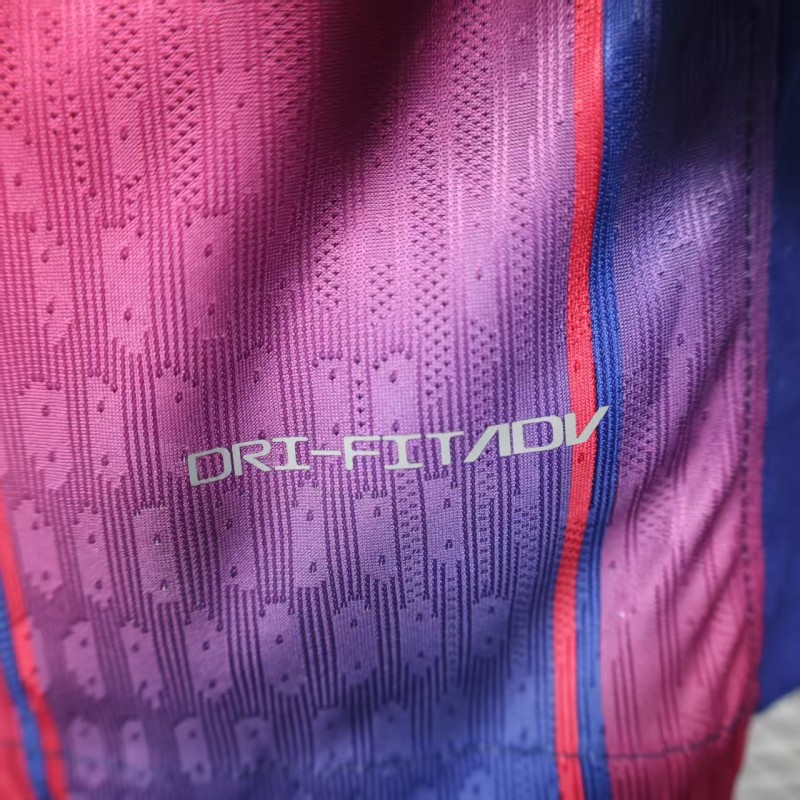 Player Version 25/26 Barcelona Home Jersey Without Sponsor