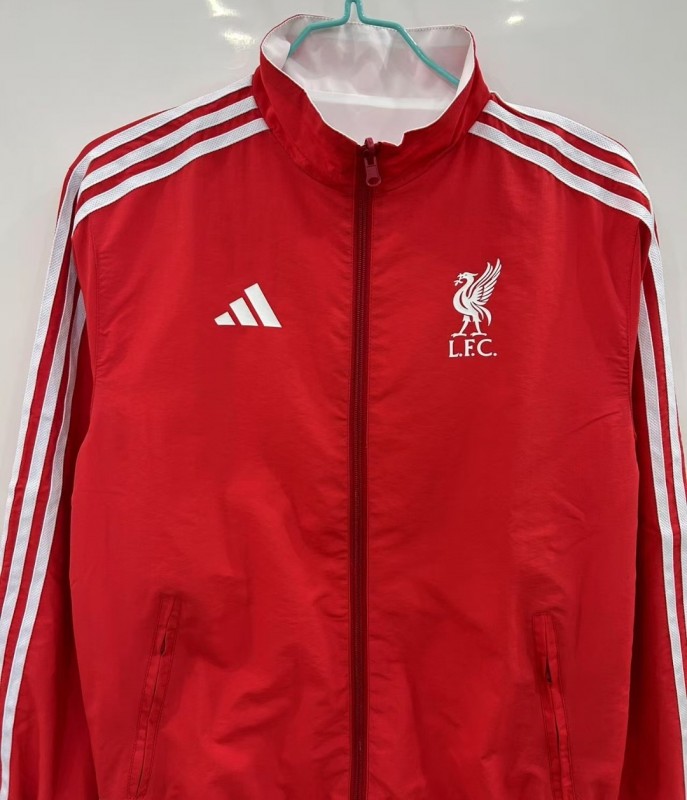 25/26 Liverpool Red/White Reversible Windbreaker
