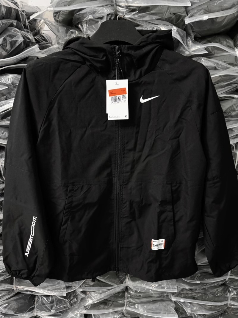 2025 NIKE White/Black Casual Jacket Windbreaker - 2 Colors
