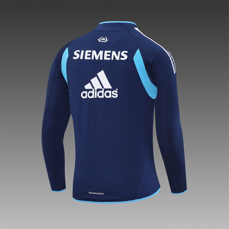 Retro 05/06 Real Madrid Royal Blue Half Zipper Jacket