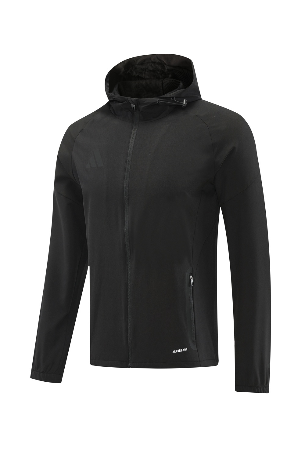25/26 Adidas Black Hoodie Full Zipper Jacket + Long Pants