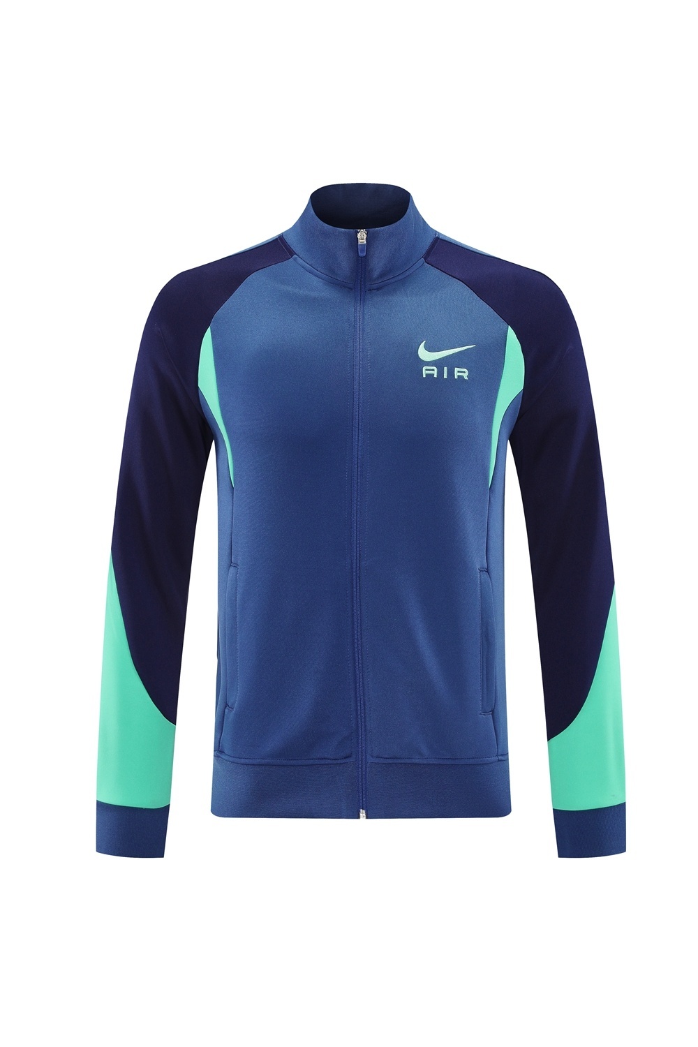 2025 NIKE Blue/Green/Black Full Zipper Jacket + Long Pants