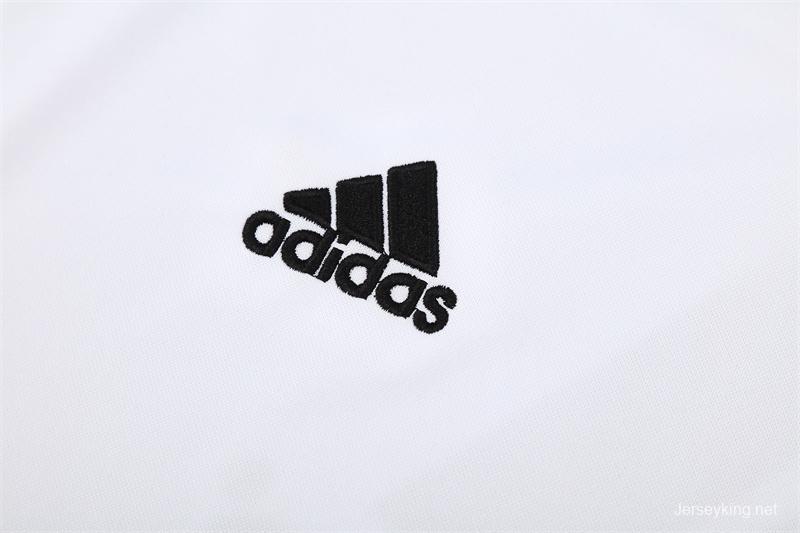 Retro 12/13 Real Madrid White/Blue Half Zipper Jacket