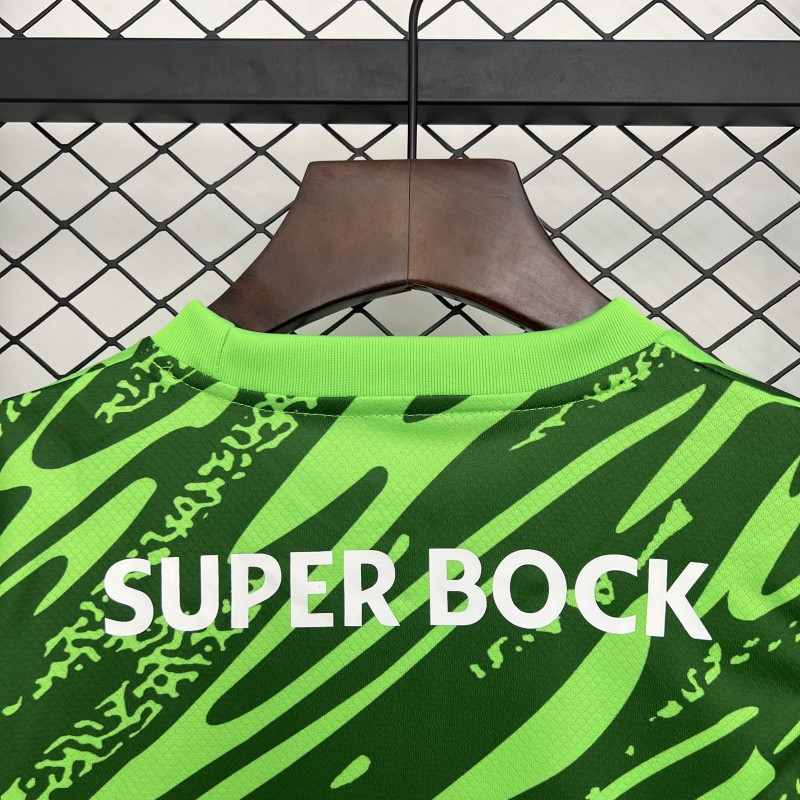 25/26 Kids Sporting Lisbon Goalkeeper Green Jersey