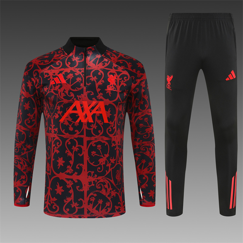 25/26 Liverpool Red Camouflage Half Zipper Jacket+Long Pants