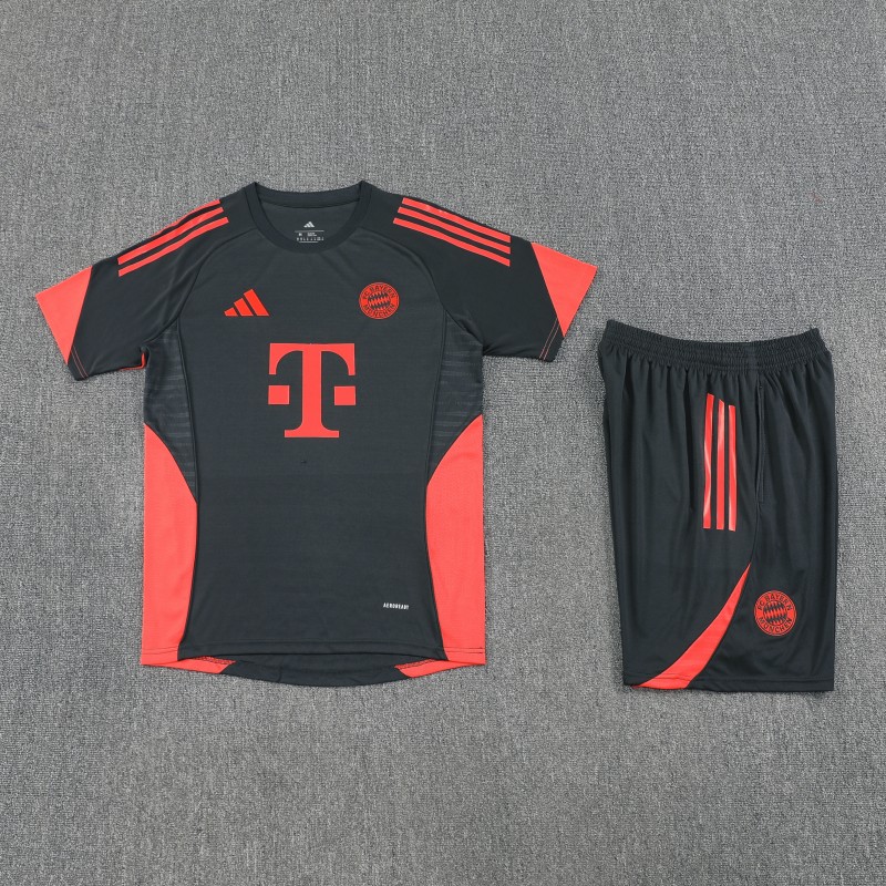 25/26 Bayern Munich Black Short Sleeve Jersey+Shorts