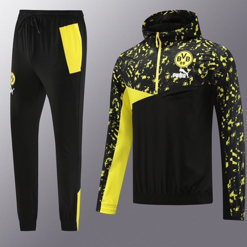 Borussia Dortmund Half Zipper Jacket+Long Pants S-2XL