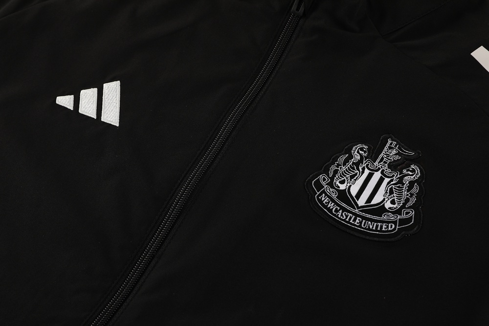 25/26 Newcastle United Black S-3XL Half Zipper Jacket+Long Pants