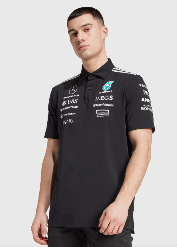 2026 F1 Mercedes-AMG Petronas F1 Team Black Polo Shirt