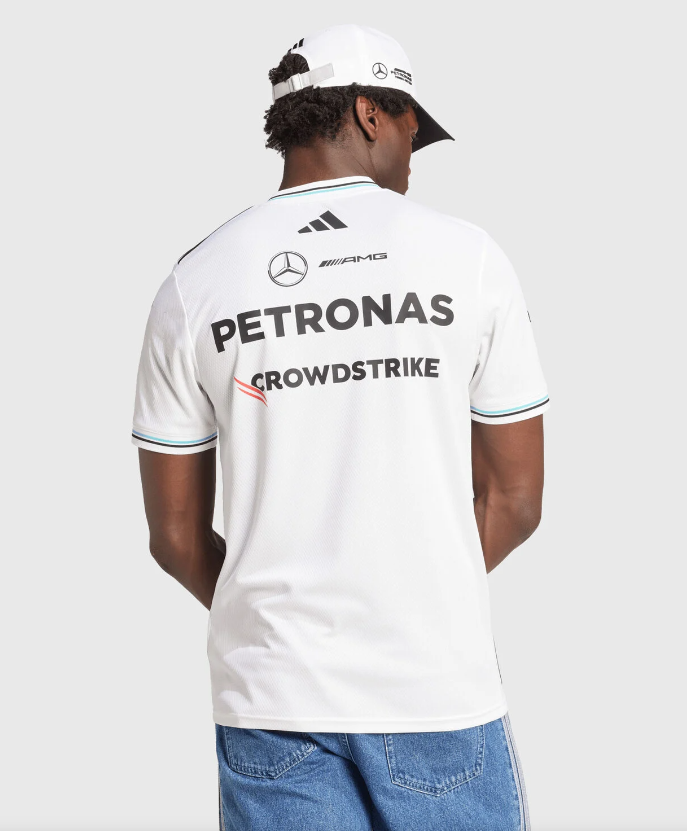2026 F1 Mercedes-AMG Petronas F1 Team White with Teal and Black Trim Jersey