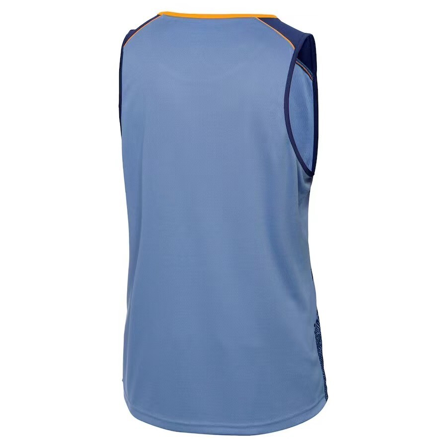 2026 Australia Wallabies Light Blue with Indigenous Art Design Training Singlet Jersey
