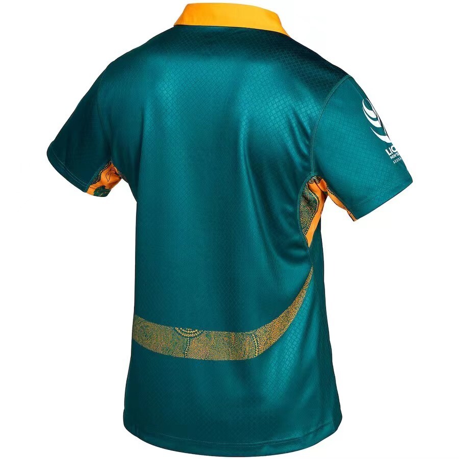 2026 Australia Wallabies Green with Indigenous Art Design Jersey