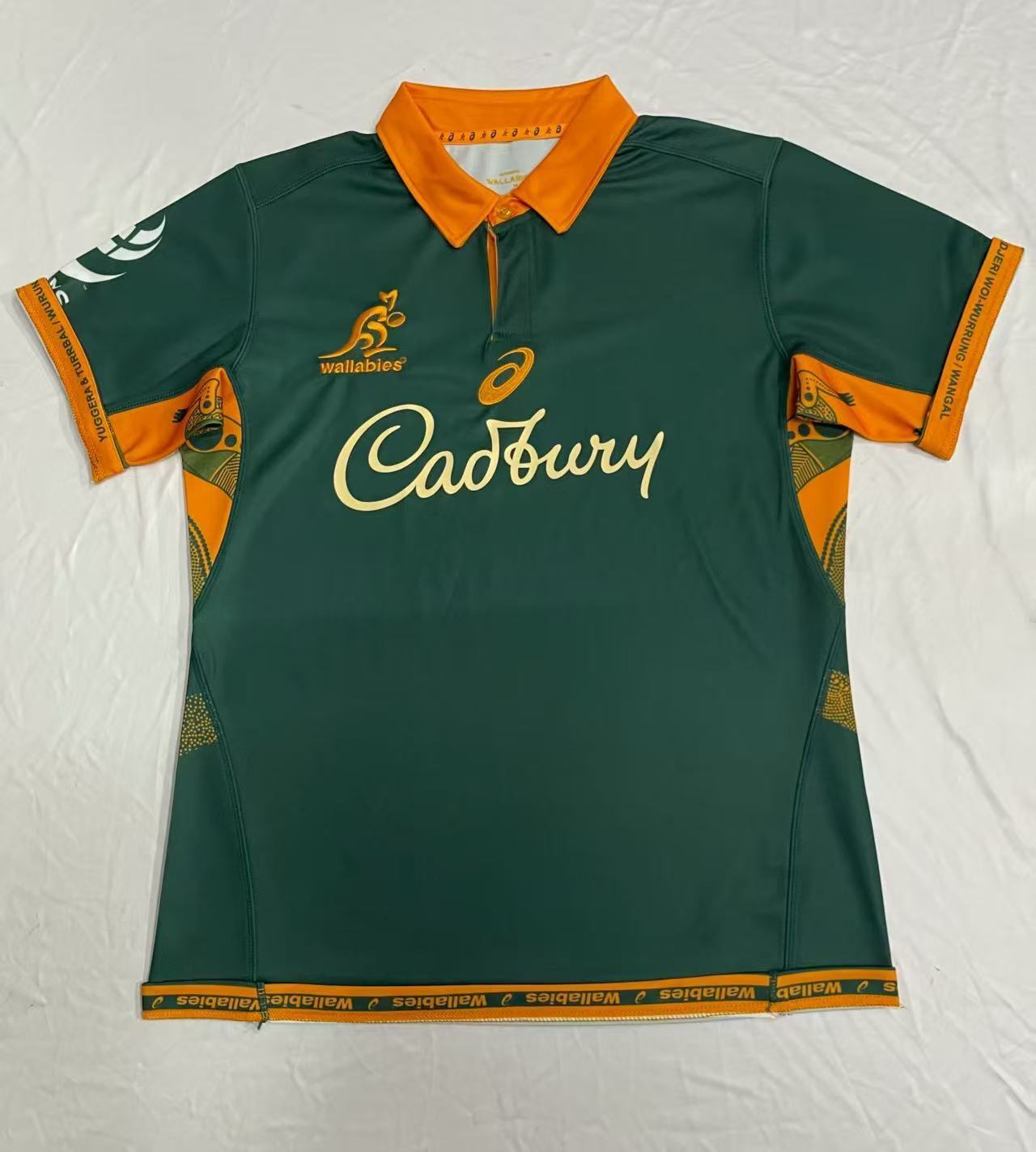 2026 Australia Wallabies Green with Indigenous Art Design Jersey