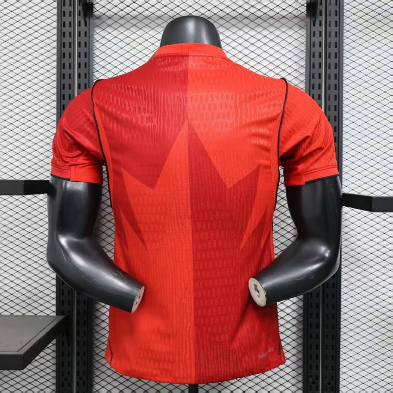 Player Version 2025 Canada Home Red Jersey