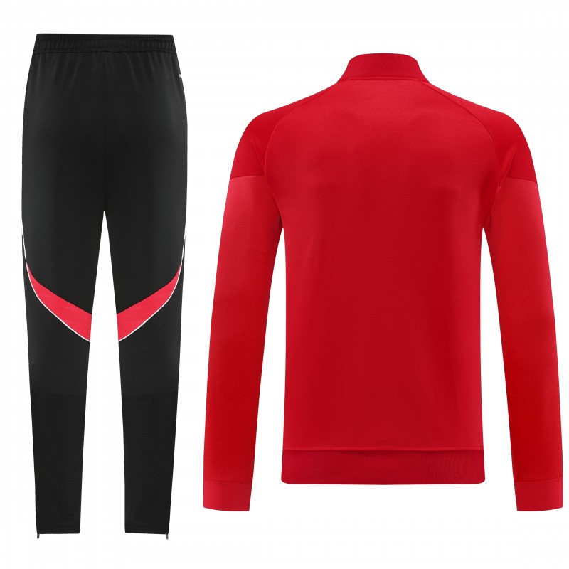 2025 Adidas Red Full Zipper Jacket+Long Pants