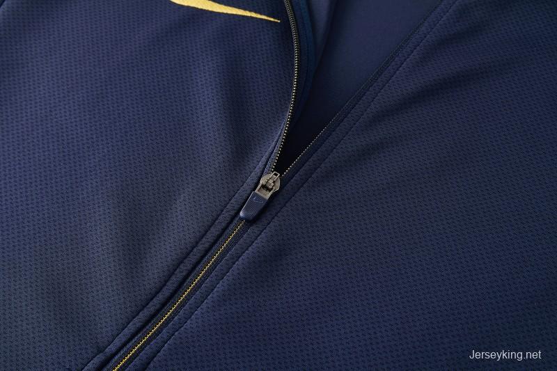 2026 NIKE Navy Full Zipper Jacket + Long Pants
