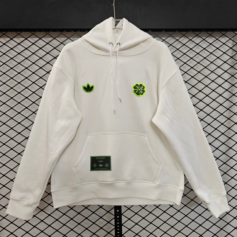 25/26 Celtic Embroidered Logo Hoodie 9 Colors
