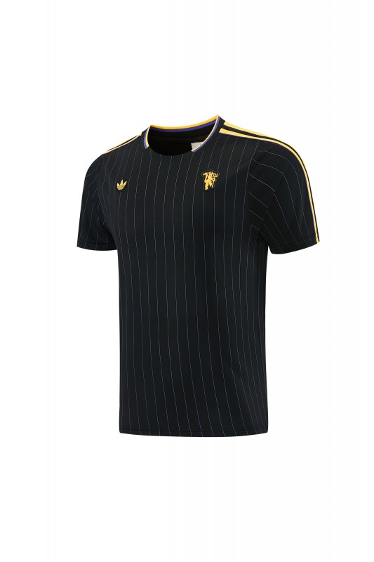 26/27  Manchester United Black Short Sleeve+Soccer Shorts