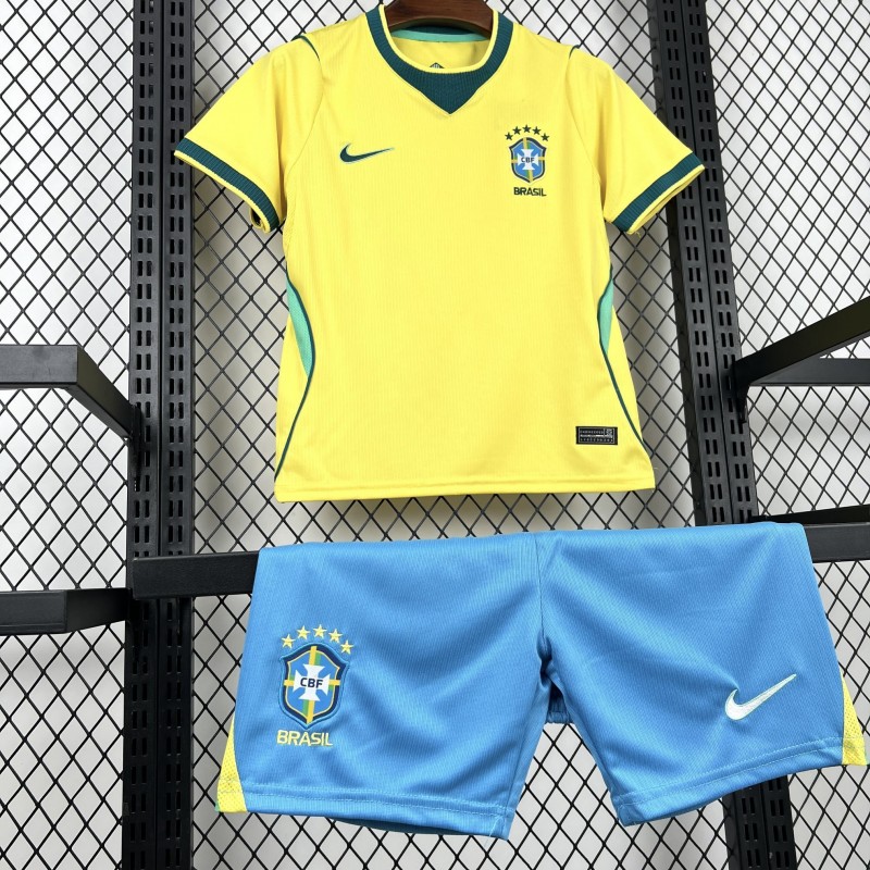 2026 Kids Brazil World Cup Home Kit