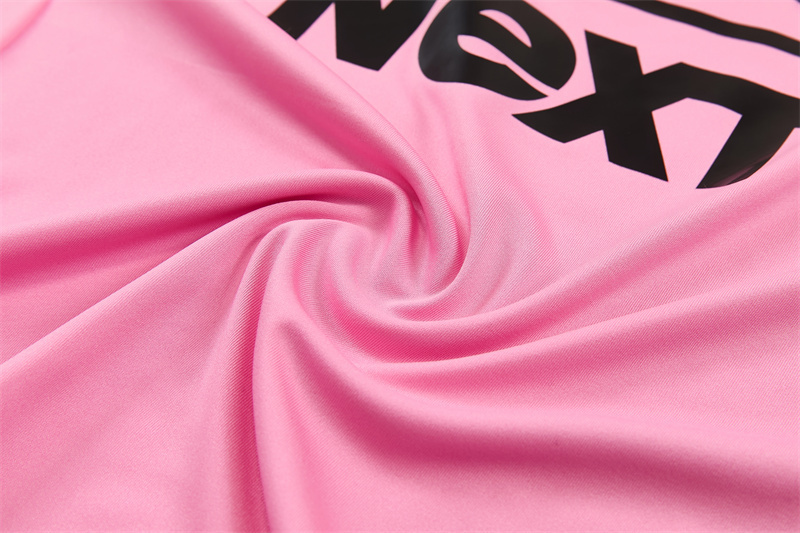 2026 Inter Miami CF Pink  Half Zipper Jacket Tracksuit + Black Long Pants