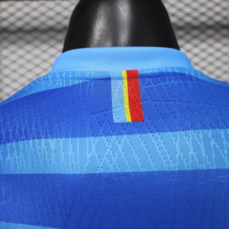 Player Version 26/27 DR Congo  Sky Blue & Red  Home Jersey