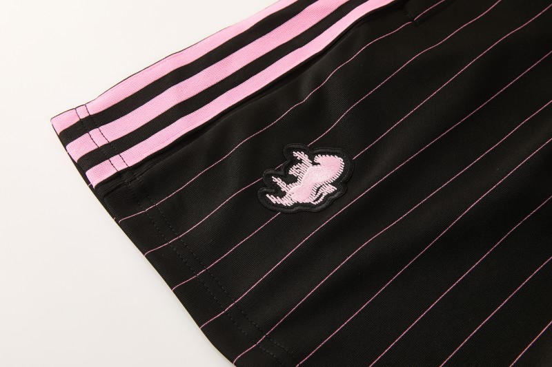 2026/27 Inter Miami CF Black Pinstripe Short Sleeve+Soccer Shorts