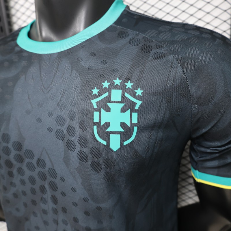 Player Version 26/27  Brazil  Charcoal Black & Mint Teal  Special Edition Jersey